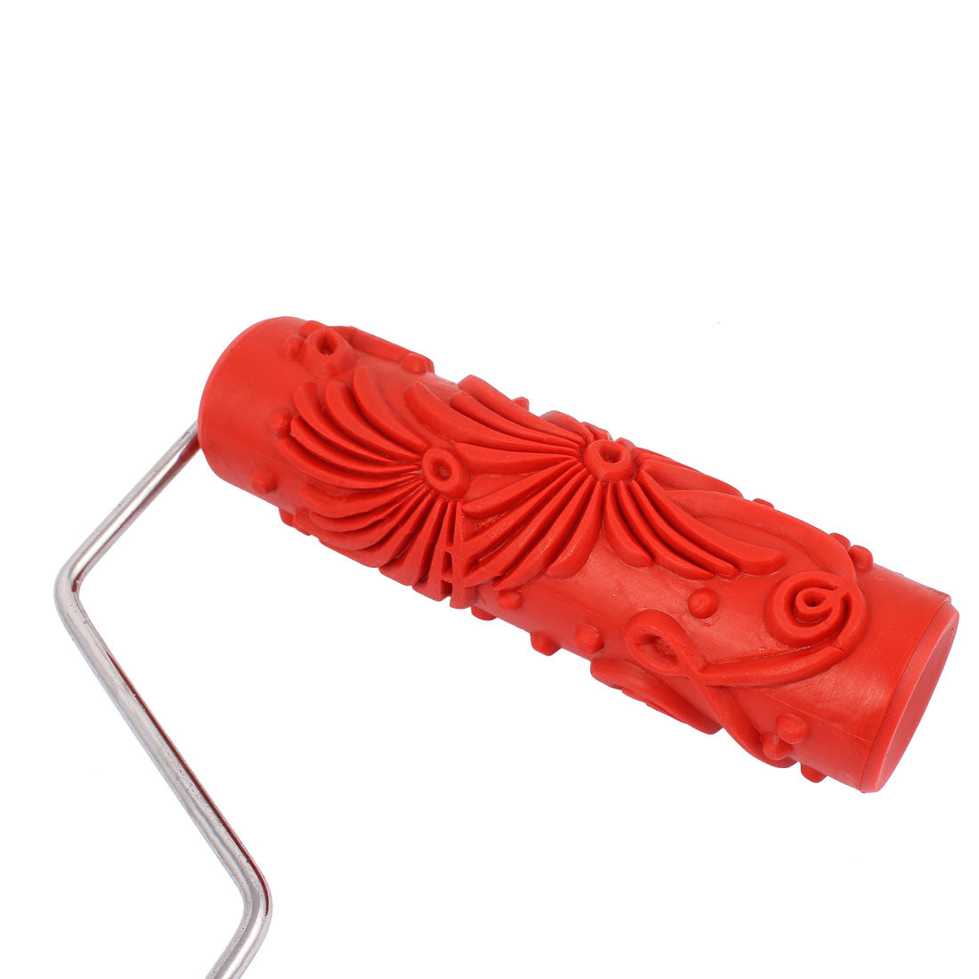 Harfington Wall Ceiling Vintage Empaistic Flower Pattern Roller Brush Painting Tool 054T