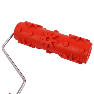 Harfington Home Ceiling Wall Empaistic Flower Dot Pattern Painting Roller Brush Painter 177x52mm 131T