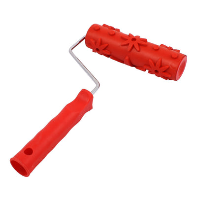 Harfington Home Ceiling Wall Empaistic Flower Dot Pattern Painting Roller Brush Painter 177x52mm 131T