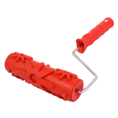 Harfington Home Ceiling Wall Empaistic Flower Dot Pattern Painting Roller Brush Painter 177x52mm 131T