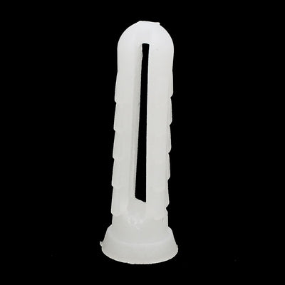 Harfington 25mm Length Plastic Expansion Bolt Wall Drywall Anchor White 80pcs