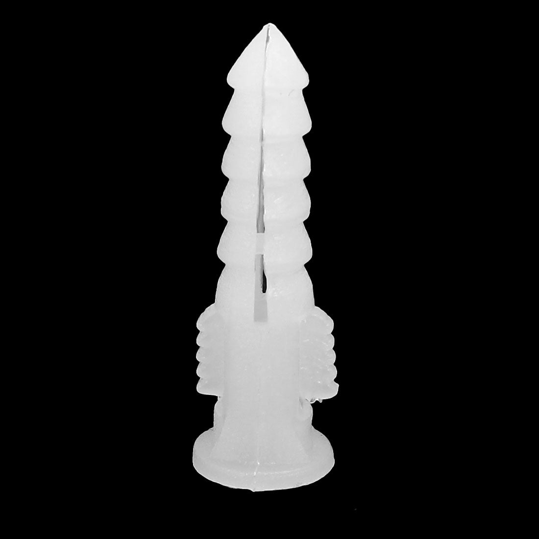 Harfington 30mm Length Plastic Expansion Bolt Wall Drywall Anchor White 60pcs