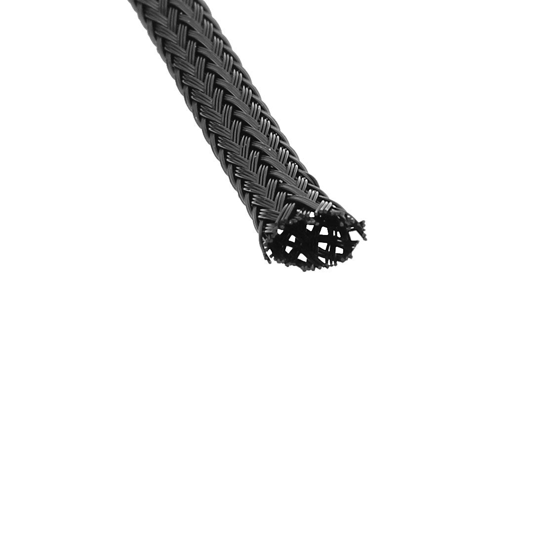 Harfington 1500mm Black Expandable  Wire Cable Sheathing Sleeving Power Cord Casing