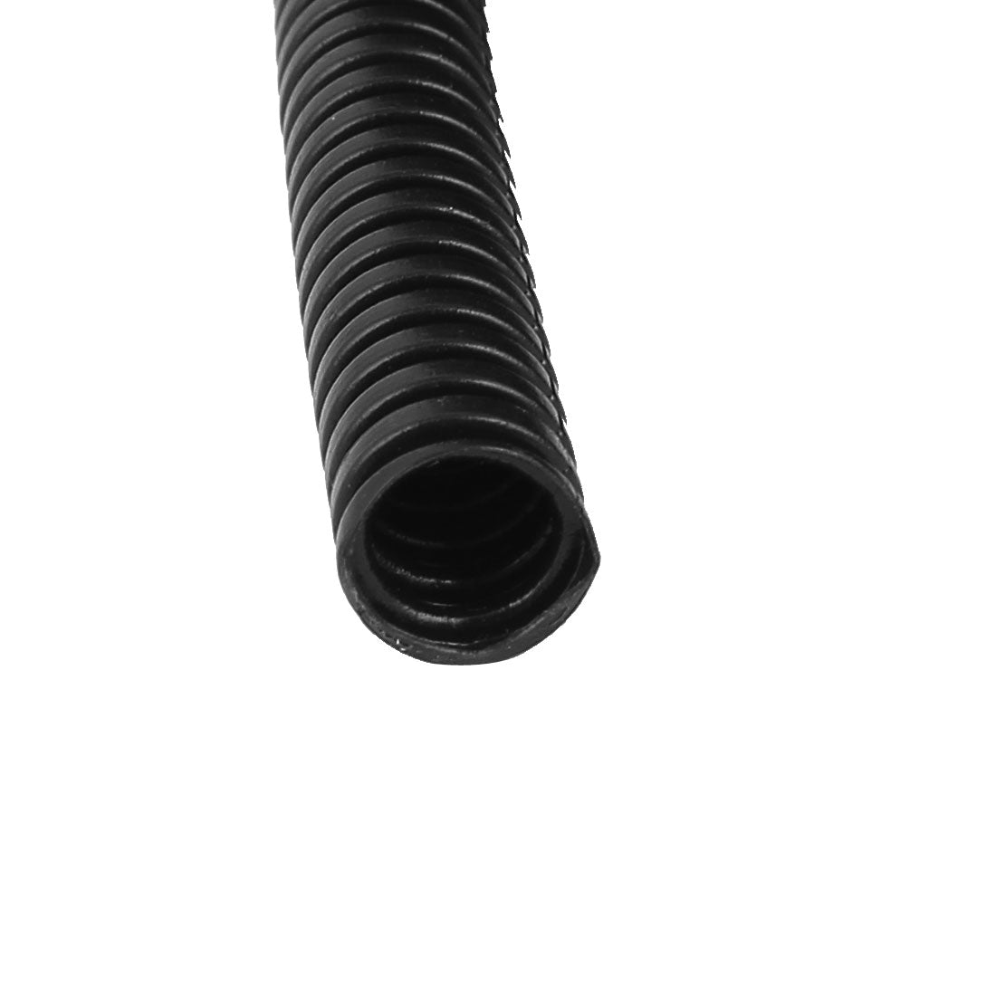 Harfington 15.8 M 7 x 10 mm Plastic Corrugated Conduit Tube for Garden,Office Black