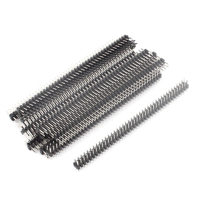 Harfington 18 Pcs Dual Row 2x40Pin 2.0mm Flat Male Pin Header IC Connectors