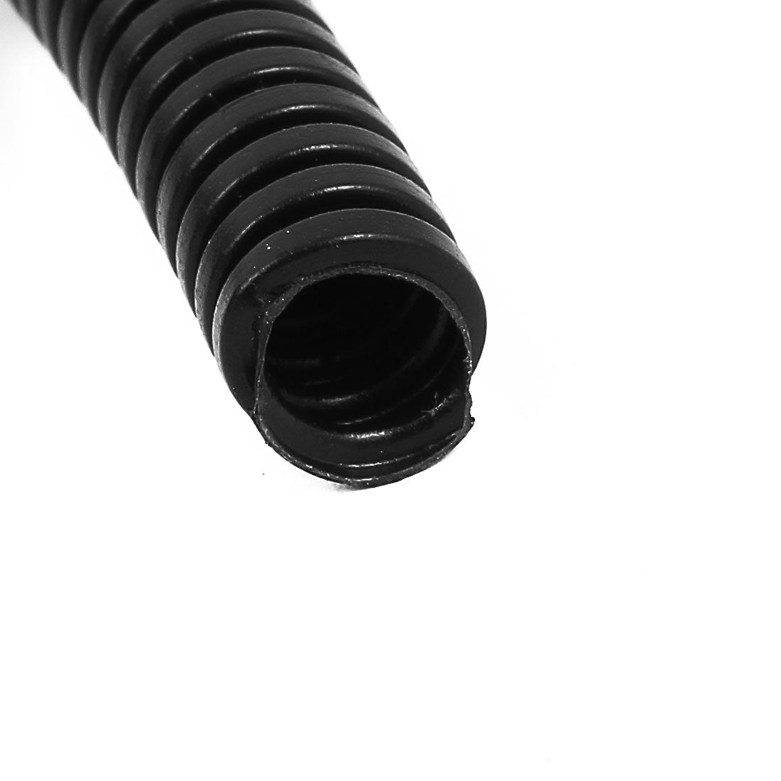 Harfington 17.9 M 7 x 10 mm Plastic Corrugated Conduit Tube for Garden,Office Black