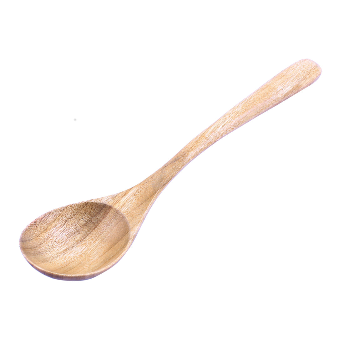 Harfington 18cm Long Kitchen Soup Rice Sugar Salt Serving Cooking Wooden Oval Scoop Spoon