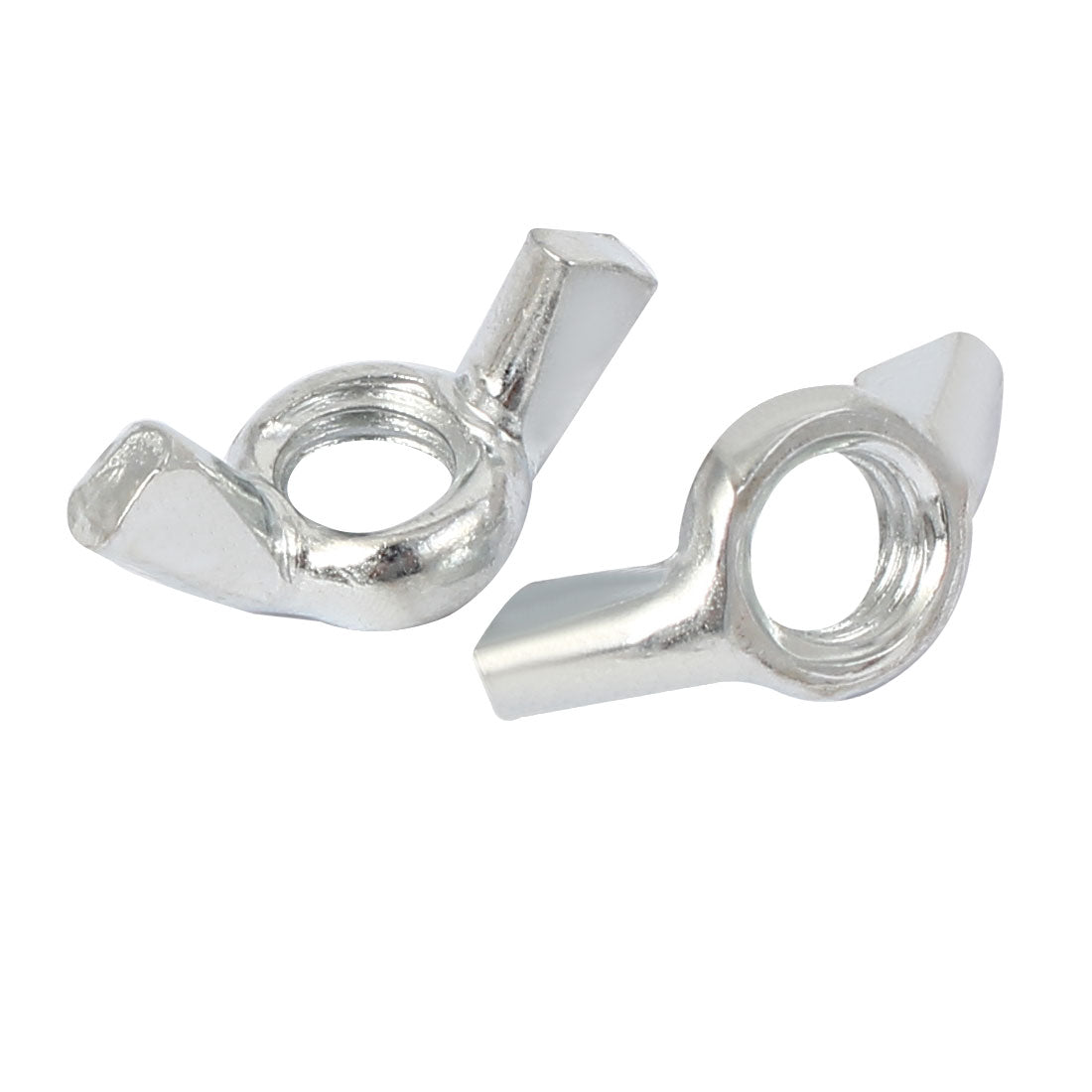 Harfington M8 Metal Butterfly Shape Hardware Wing Nut Silver Tone 20pcs