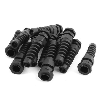 Harfington 12pcs PG9 Thread 2-6mm Dia Wire Strain Relief Protective Spiral Cable Gland