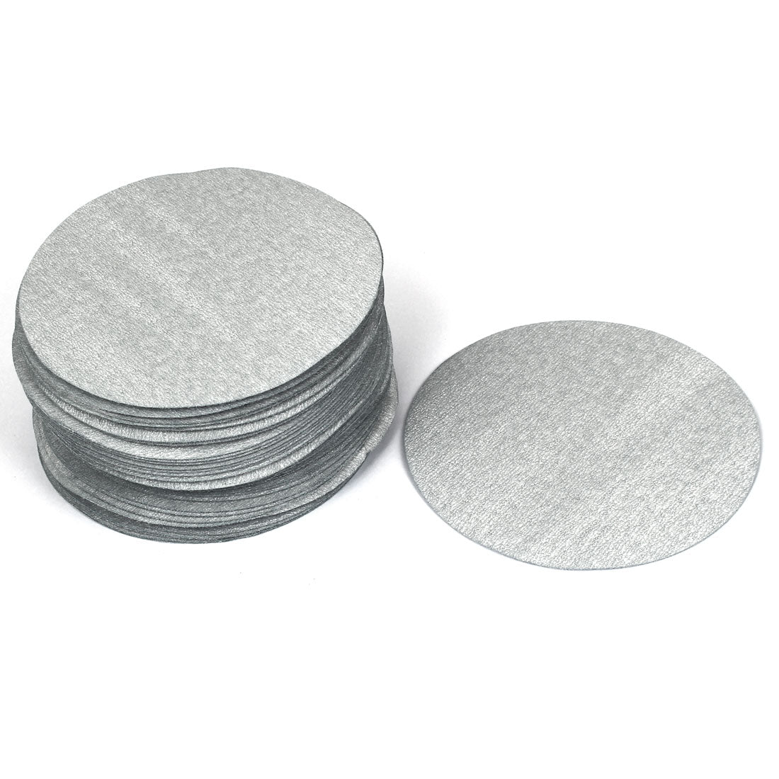 Harfington 5" Dia 600 Grit Abrasive Polishing Hook and Loop Sanding Discs Gray 50 Pcs