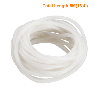 Harfington Silicone Tube mm ID X mm OD 5 Meters Flexible Silicone Rubber Tubing Water Air Hose Pipe for Pump Transfer