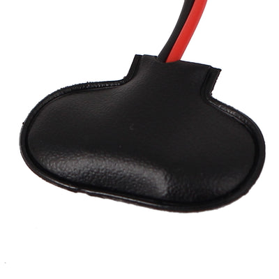 Harfington 15cm Wire Black Faux Leather 9V Block Battery Clips Buckles DIY Connector