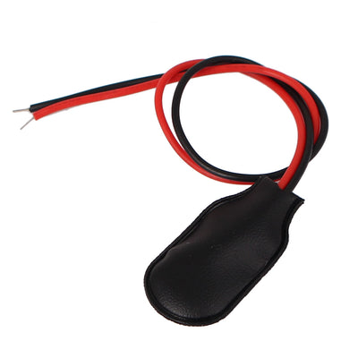 Harfington Uxcell 9V Block Battery Clips Faux Leather Buckle I-type Connectors Wire Lead 15cm Long