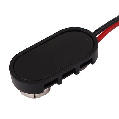 Harfington 15cm Length Black Red Double Cable Connection 9V Battery Clips Connector Buckle