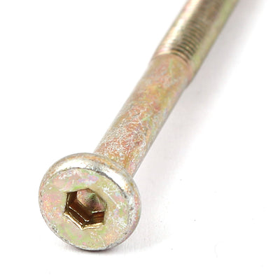 Harfington M6 x 55mm Male Threaded Hex Socket Head Cap Screws 85mm Length 8 Pcs