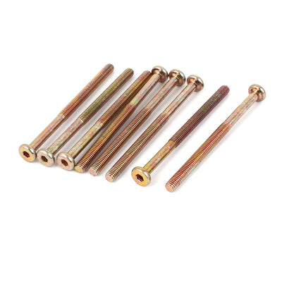 Harfington M6 x 55mm Male Threaded Hex Socket Head Cap Screws 85mm Length 8 Pcs