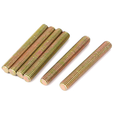 Harfington M8x60mm Metal Full Thread Threaded Rod Bar Studs Bronze Tone 6pcs