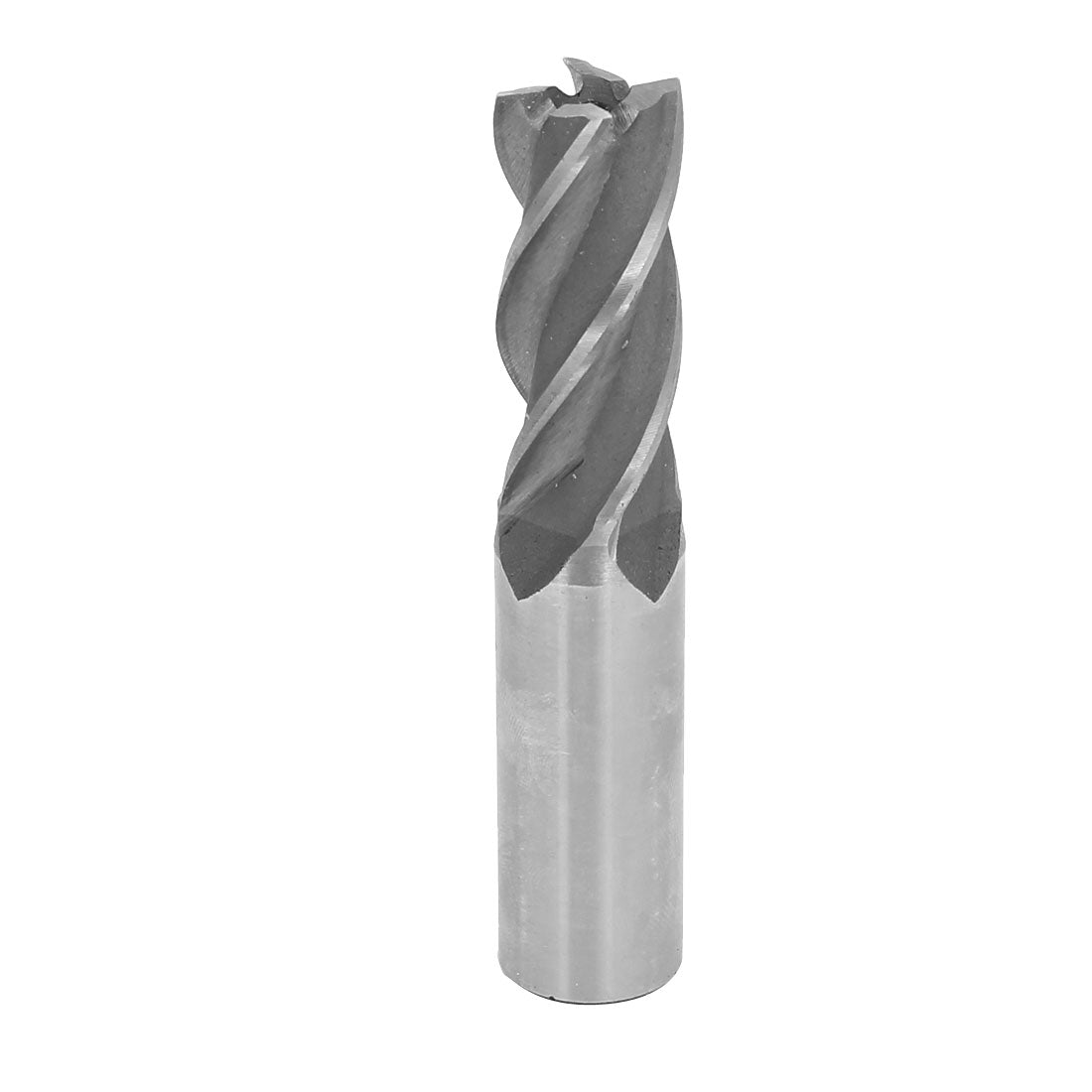 Harfington 19mm Cutting Dia 20mm Straight Shank HSS Four Flutes End Mill Cutter Drill Bit