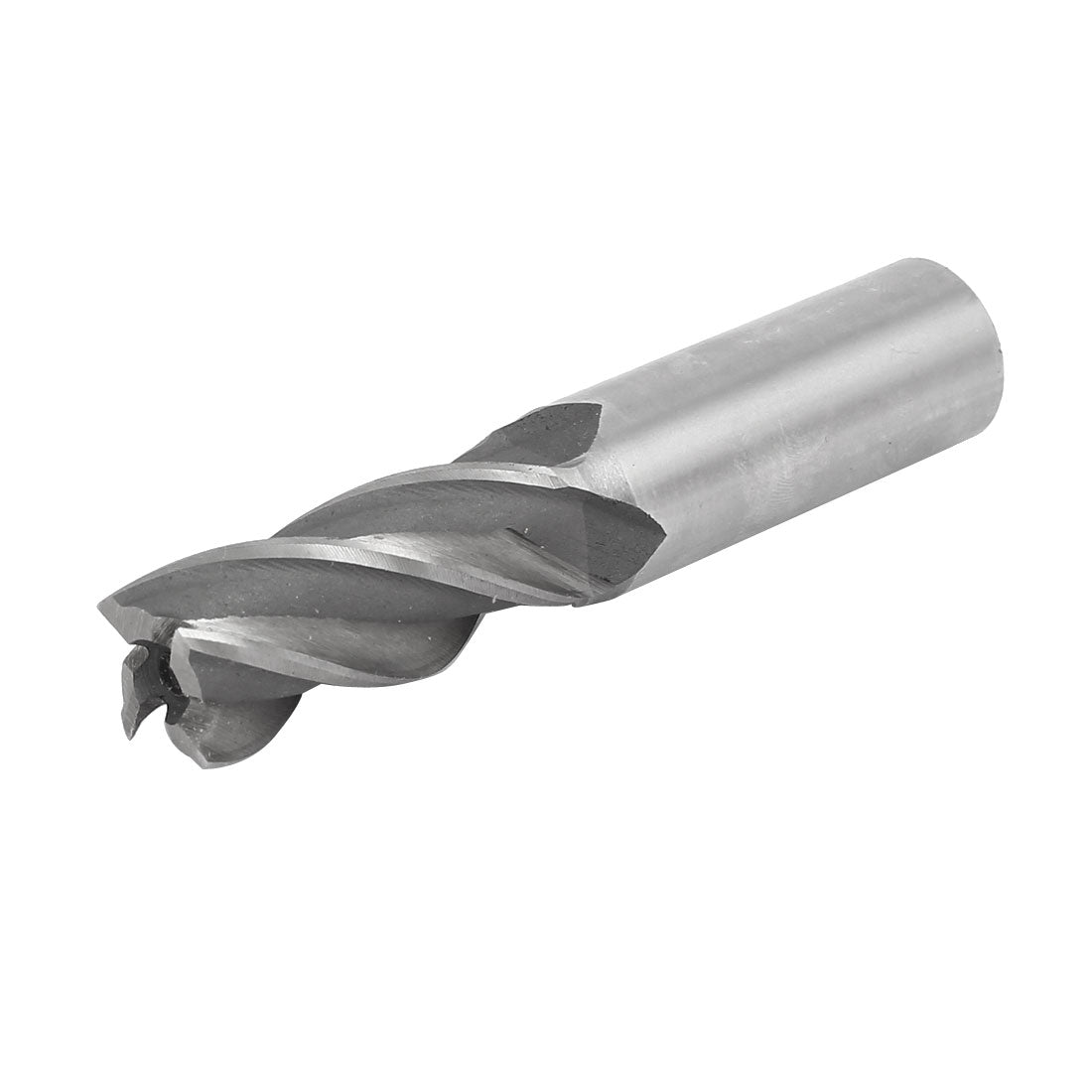 Harfington 19mm Cutting Dia 20mm Straight Shank HSS Four Flutes End Mill Cutter Drill Bit