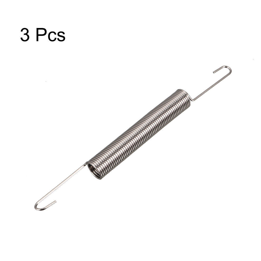 Harfington 1mm Wire Diax10mm ODx60mm Free Length Spring Steel Tension Spring 3pcs