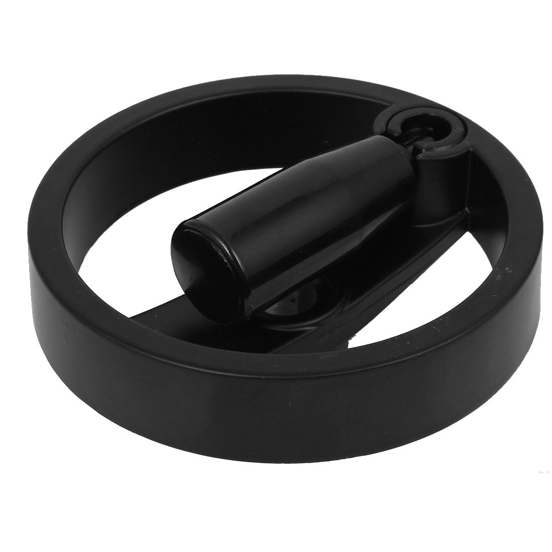 Harfington 100mm x 12mm Spoked Aluminum Hand Wheel Black for Milling Machine