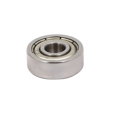 Harfington 14mm Outer Dia Metal Shields Dust-Proof Deep Groove Ball Bearings 10pcs