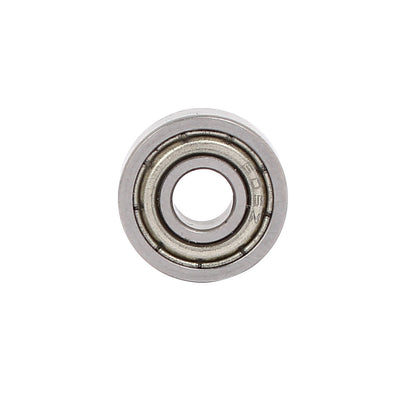 Harfington 14mm Outer Dia Metal Shields Dust-Proof Deep Groove Ball Bearings 10pcs