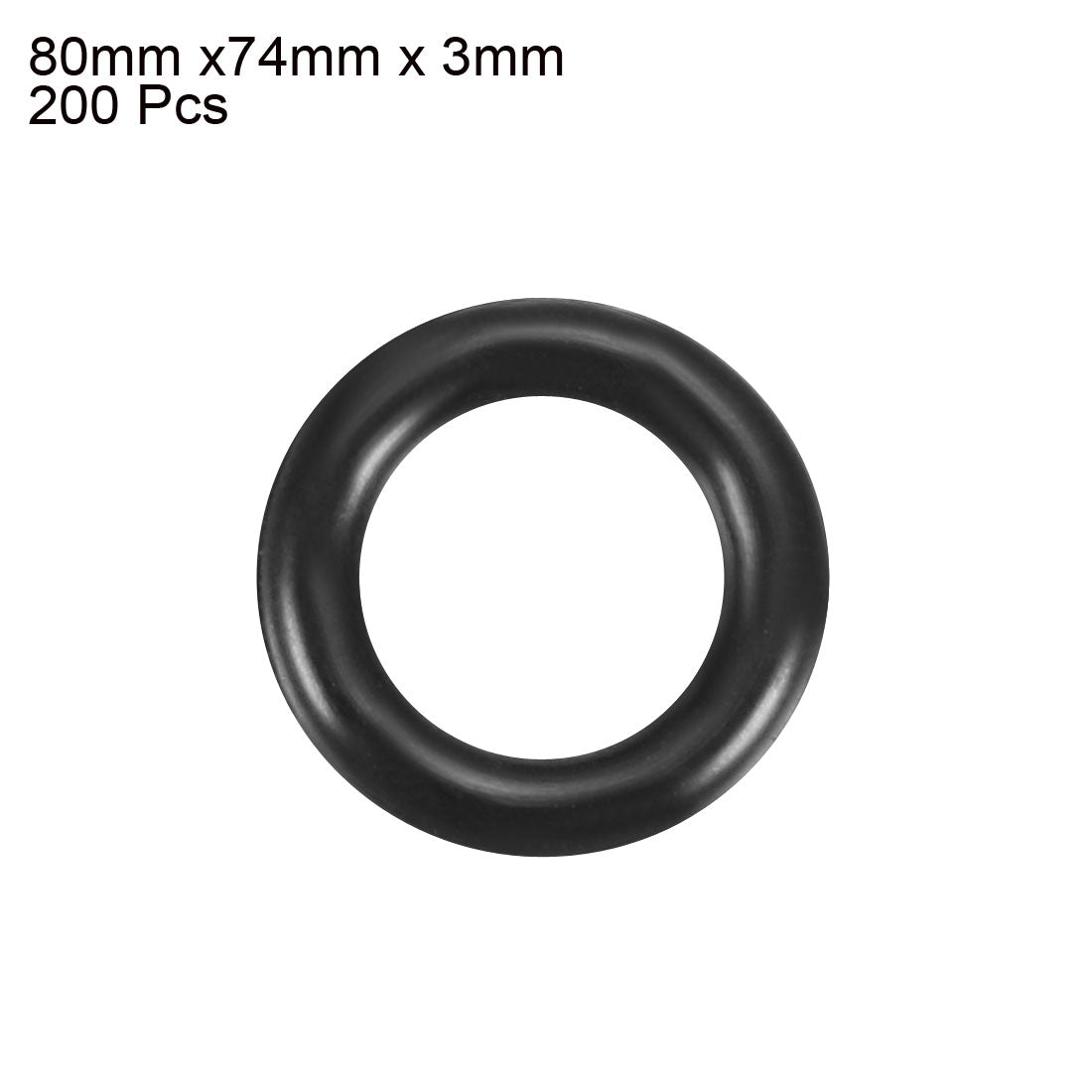 Harfington Nitrile Rubber O-Rings Metric Buna-N Sealing Gasket Pack of 200