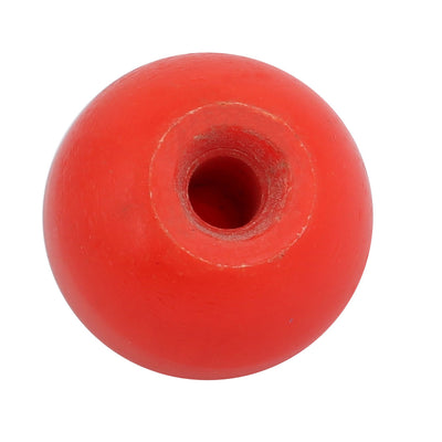 Harfington 25mm Dia M6 Female Threaded Plastic Round Handle Ball Knob Red