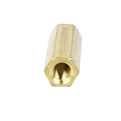 Harfington M4 Male Thread 20mm Height Metal Double Pass Hex Column Standoff Spacers 15pcs