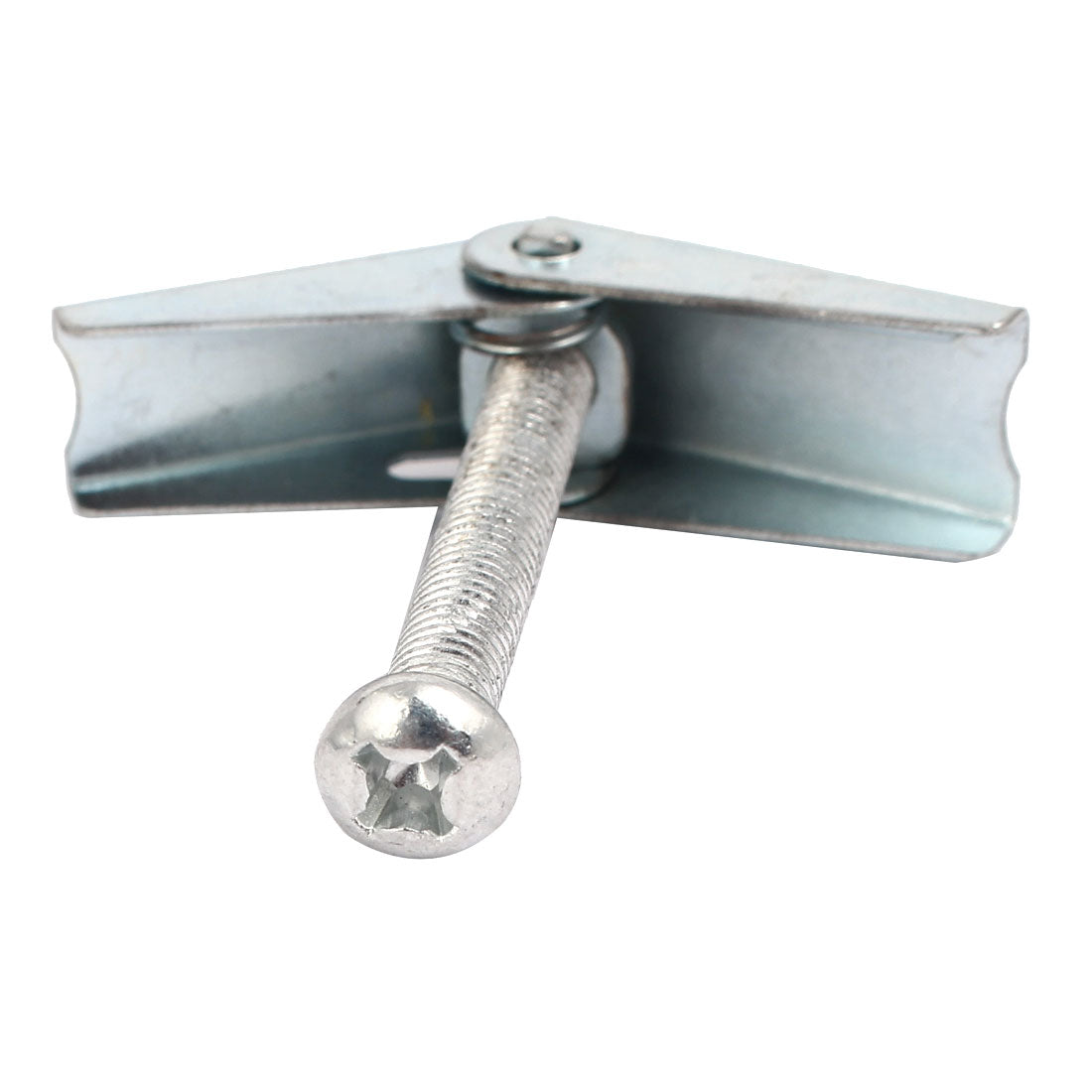 Harfington M6 x 60mm Male Thread Spring Loaded Hollow Wall Round Head Toggle Bolt 6pcs