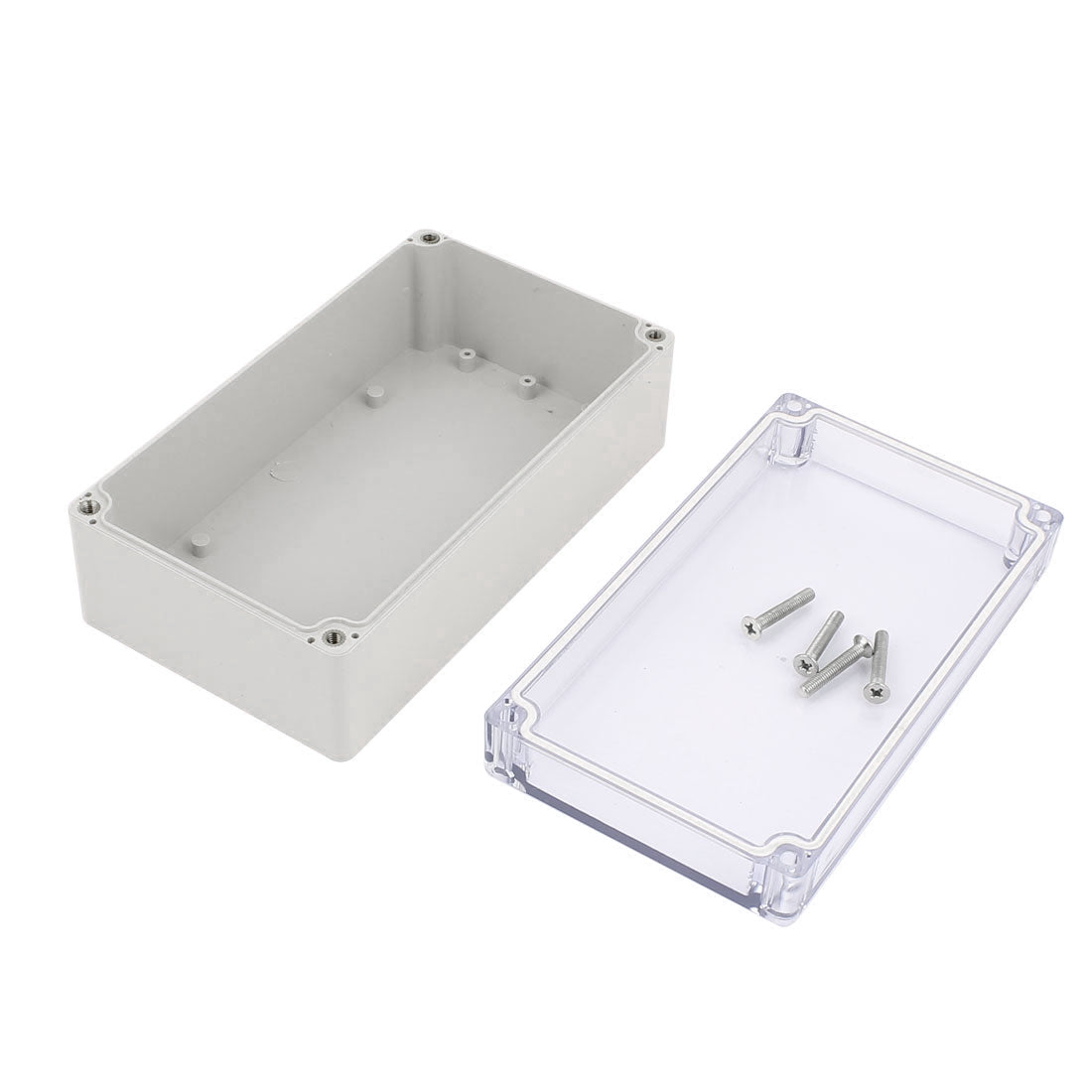 Harfington 158mm x 90mm x 60mm Clear Cover Dustproof IP65 Enclosure Case DIY Junction Box