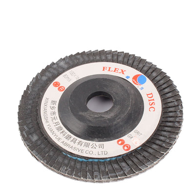 Harfington 16mmx100mm 320 Grip Fan Type Abrasive Flap Sanding Buffing Disc Grinding Wheel
