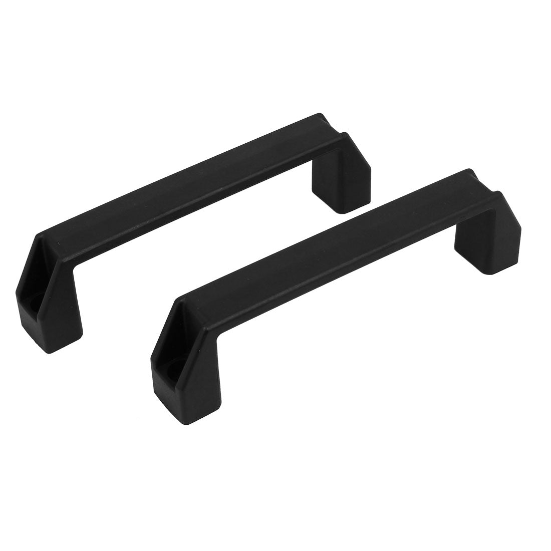 Harfington 198mm x 28mm x 50mm Plastic Arch Style Bow Pull Handle Grip Puller Black 4pcs