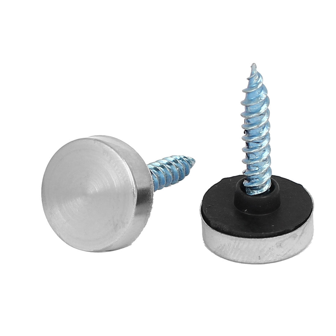 Harfington Glass Table 304 Stainless Steel Mirror Screws Cap Cover Nails 14mm Dia 40PCS