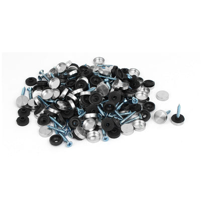 Harfington 14mm Dia 304 Stainless Steel Cap Cover Nails Decorative Mirror Screws 80PCS