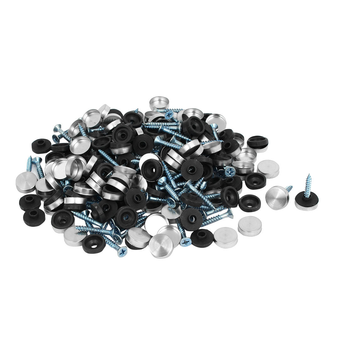 Harfington 14mm Dia 304 Stainless Steel Cap Nails Mirror Screws Decorative Fittings 200PCS