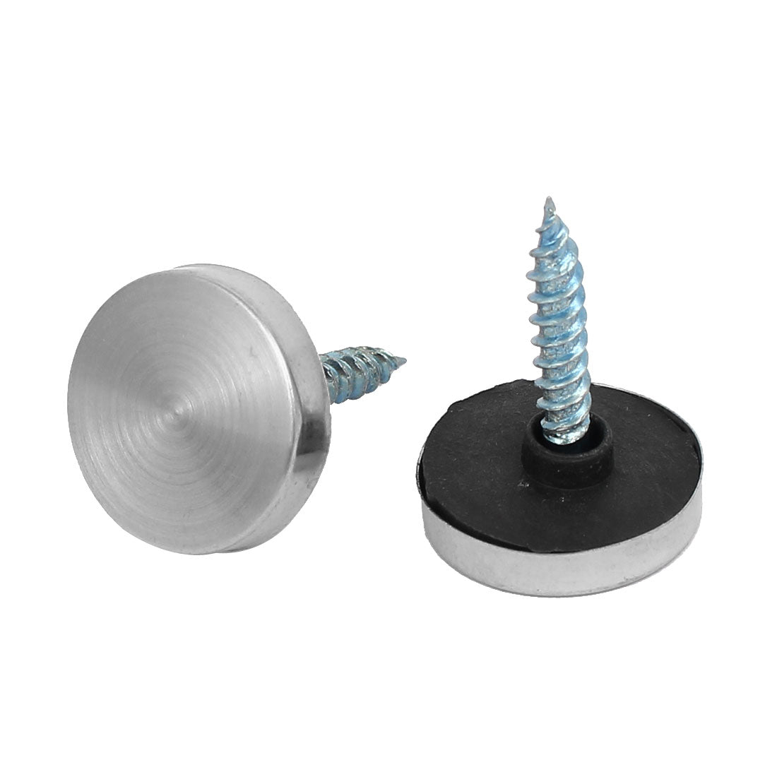 Harfington Glass Table 304 Stainless Steel Mirror Screws Cap Cover Nails 18mm Dia 20PCS