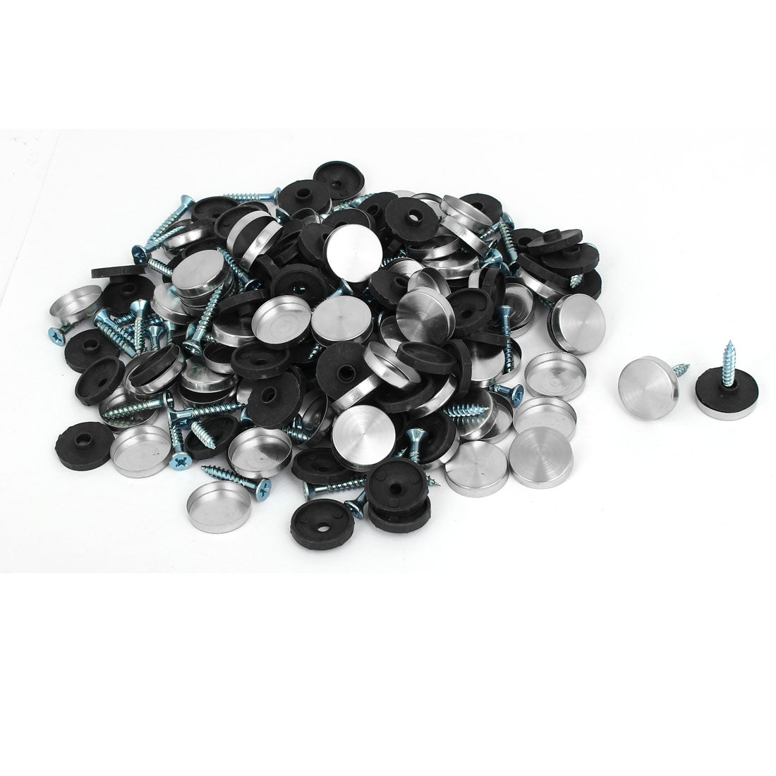 Harfington 18mm Dia 304 Stainless Steel Cap Cover Nails Decorative Mirror Screws 200PCS