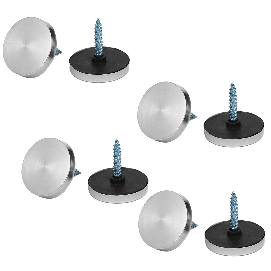 Harfington Glass Table 304 Stainless Steel Mirror Screws Cap Cover Nails 25mm Dia 8PCS