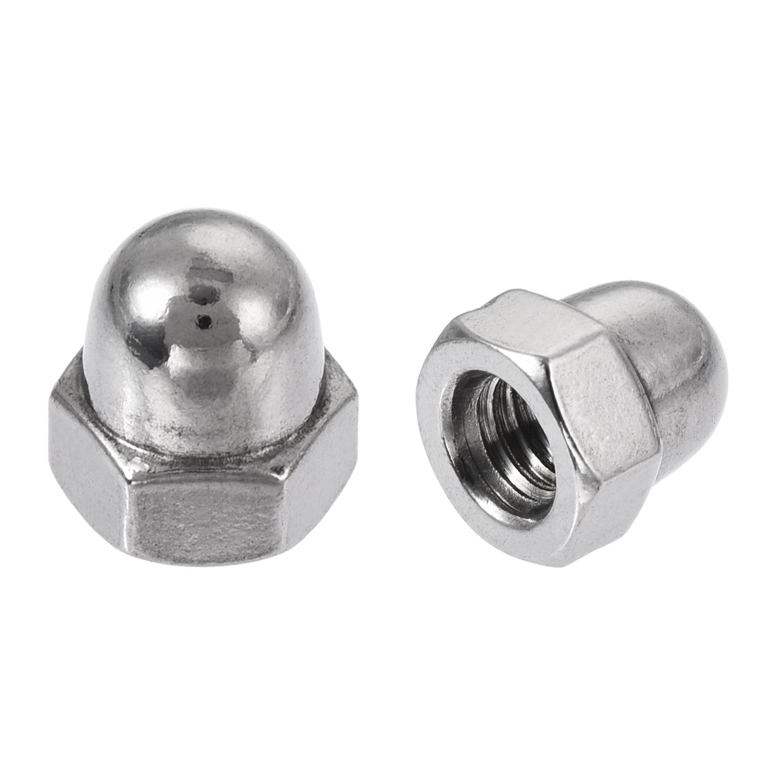 Harfington M4 Thread Dia Dome Head 304 Stainless Steel Cap Acorn Hex Nuts 20pcs