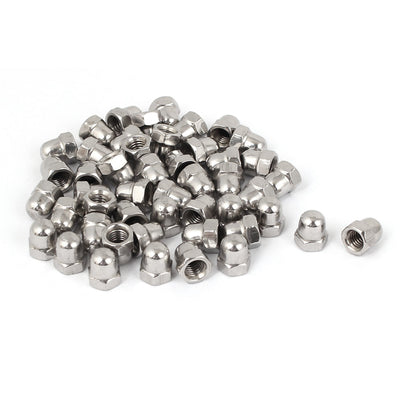 Harfington M5 Thread Dia Dome Head Stainless Steel Cap Acorn Hex Nuts 50pcs
