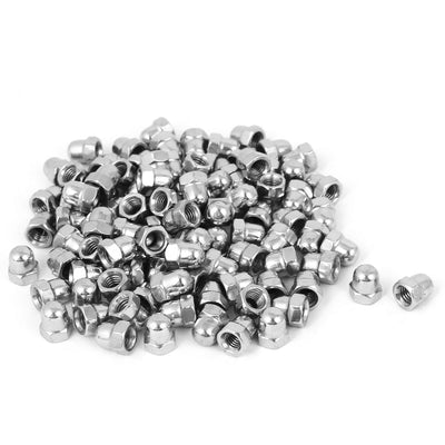 Harfington M5 Thread Dia Dome Head Stainless Steel Cap Acorn Hex Nuts 100pcs
