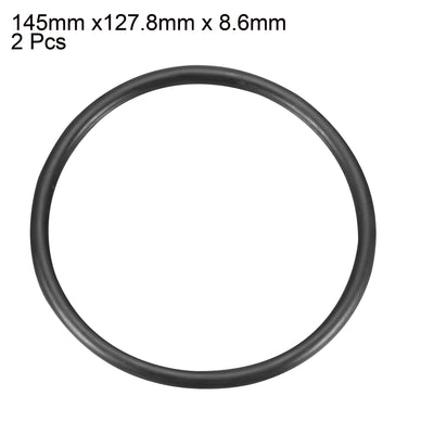 Harfington Nitrile Rubber O-Rings Metric Buna-N Sealing Gasket Pack of 2