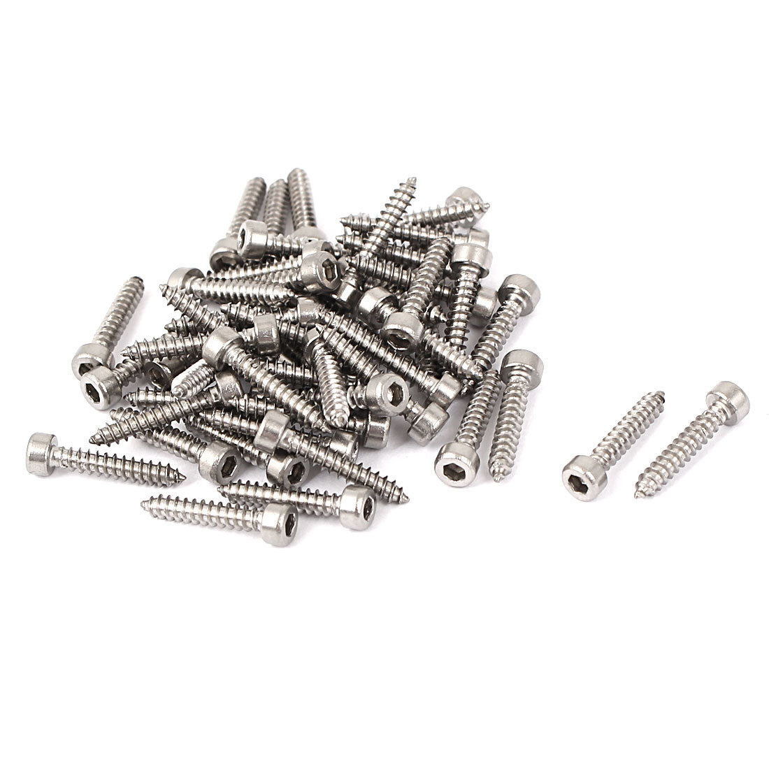Harfington M2.5x14mm Hex Drive Head Cap Self Tapping Drilling Screws 50pcs