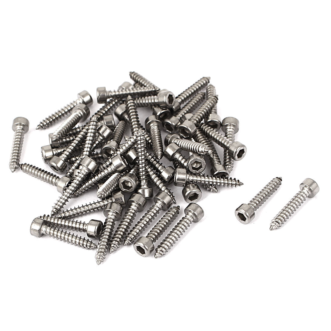 Harfington M3x16mm Stainless Steel Hex Drive Head Cap Self Tapping Drilling Screws 50pcs