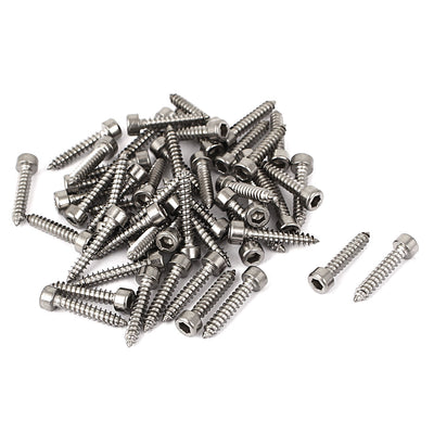 Harfington M3x16mm Stainless Steel Hex Drive Head Cap Self Tapping Drilling Screws 50pcs
