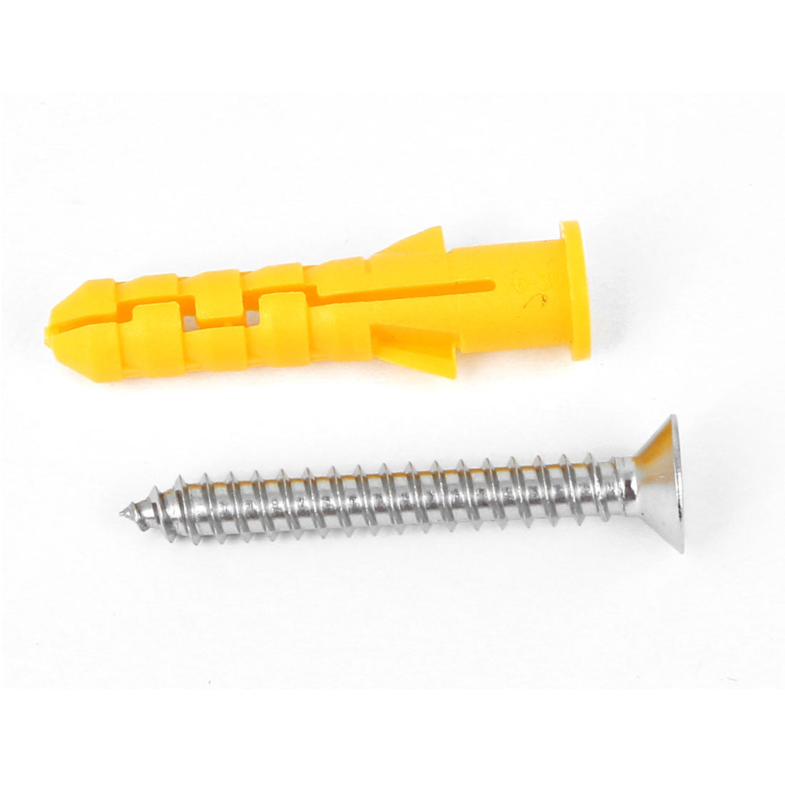 Harfington Manufacturer 6x30mm Plastic Expansion Anchor Wall 25pcs w Screws