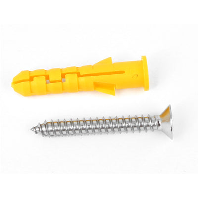 Harfington Manufacturer 6x30mm Plastic Expansion Anchor Wall 25pcs w Screws