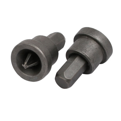 Harfington PH2 Phillips Bit Magnetic Tip Hex Shank Drywall Screw Setter Gray 6pcs